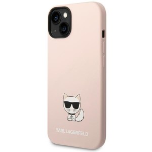 Karl Lagerfeld KLHCP14SSLCTPI iPhone 14/ 15 / 13 6,1" hardcase jasnoróżowy/light pink Silicone Choupette Body