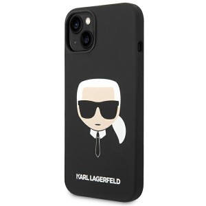 Karl Lagerfeld KLHCP14SSLKHBK iPhone 14 / 15 / 13 6,1" hardcase czarny/black Silicone Karl`s Head