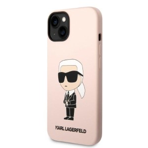Karl Lagerfeld KLHCP14SSNIKBCP iPhone 14/ 13 6,1" hardcase różowy/pink Silicone Ikonik