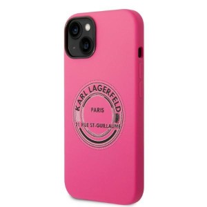 Karl Lagerfeld KLHCP14SSRSGRCF iPhone 14/ 15 / 13 6,1" hardcase różowy/pink Silicone RSG