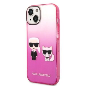 Karl Lagerfeld KLHCP14STGKCP iPhone 14 / 15 / 13 6,1" hardcase różowy/pink Gradient Ikonik Karl & Choupette