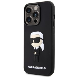 Karl Lagerfeld KLHCP14X3DRKINK iPhone 14Pro Max 6.7" czarny/black hardcase Rubber Ikonik 3D