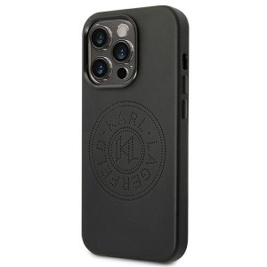 Karl Lagerfeld KLHCP14XFWHK iPhone 14Pro Max 6,7" hardcase czarny/black Leather Perforated Logo