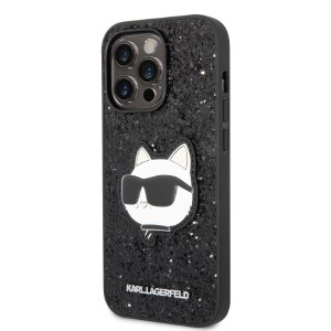 Karl Lagerfeld KLHCP14XG2CPK iPhone 14Pro Max 6,7" czarny/black hardcase Glitter Choupette Patch