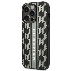 Karl Lagerfeld KLHCP14XPGKLSKG iPhone 14Pro Max 6,7" hardcase szary/grey Monogram Stripe