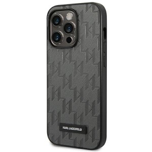 Karl Lagerfeld KLHCP14XSAKLHPG iPhone 14 Pro Max 6,7" hardcase szary/grey Saffiano Mono Metal Logo