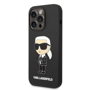Karl Lagerfeld KLHCP14XSNIKBCK iPhone 14Pro Max 6,7" hardcase czarny/black Silicone Ikonik