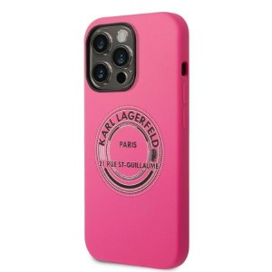 Karl Lagerfeld KLHCP14XSRSGRCF iPhone 14Pro Max 6,7" hardcase różowy/pink Silicone RSG