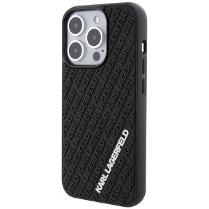 Karl Lagerfeld KLHCP15L3DMKRLK iPhone 15 Pro 6.1" czarny/black hardcase 3D Rubber Multi Logo