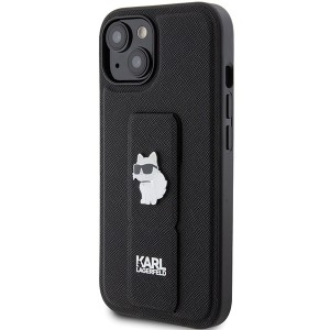 Karl Lagerfeld KLHCP15MGSACHPK iPhone 15 Plus / 14 Plus 6.7" czarny/black hardcase Gripstand Saffiano Choupette Pins