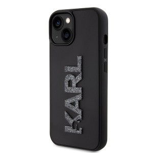 Karl Lagerfeld KLHCP15S3DMBKCK iPhone 15 / 14 / 13 6.1" czarny/black hardcase 3D Rubber Glitter Logo