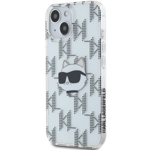 Karl Lagerfeld KLHCP15SHKLPCHT iPhone15 / 14 / 13 6.1" transparent hardcase IML Choupette Head & Monogram