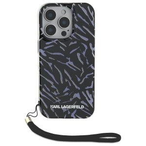 Karl Lagerfeld KLHCP16LHZBPKCCU iPhone   16 Pro 6.3" fioletowy/purple Zebra With Cord