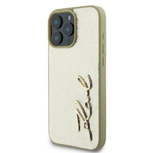 Karl Lagerfeld KLHCP16LPFMFBKMD iPhone16 Pro 6.3" złoty/gold hardcase Metal Signature