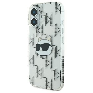 Karl Lagerfeld KLHCP16SHKLPCHT iPhone16 6.1" przezroczysty/transparent hardcase IML Choupette Head Electroplated