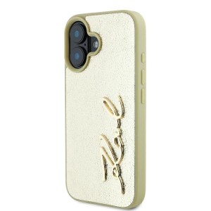 Karl Lagerfeld KLHCP16SPFMFBKMD iPhone16 6.1" złoty/gold hardcase Metal Signature