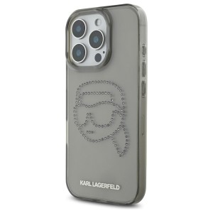 Karl Lagerfeld KLHCP16XHKHDCELK iPhone   16 Pro Max 6.9" czarny/black hardcase IML Rhinestones Karl Head