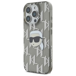 Karl Lagerfeld KLHCP16XHKLPKHK iPhone Pro Max 6.9" czarny/black hardcase IML Karl Head Electroplated