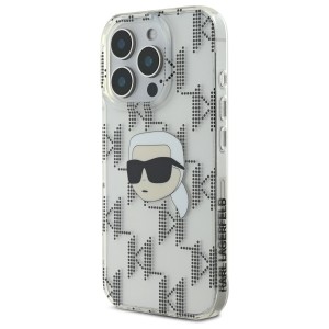 Karl Lagerfeld KLHCP16XHKLPKHT iPhone Pro Max 6.9" przezroczysty/transparent hardcase IML Karl Head Electroplated