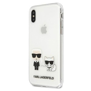 Karl Lagerfeld KLHCPXCKTR iPhone X/Xs hardcase Transparent Karl & Choupette