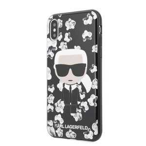 Karl Lagerfeld KLHCPXFLFBBK iPhone X/Xsczarny/black Flower Ikonik Karl