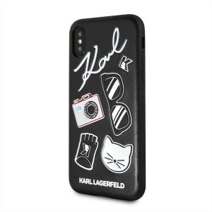 Karl Lagerfeld KLHCPXPIN iPhone X/Xshardcase czarny/black Pins