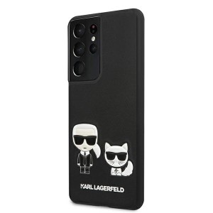 Karl Lagerfeld KLHCS21LPCUSKCBK S21Ultra G998 czarny/black hardcase Ikonik Karl & Choupette