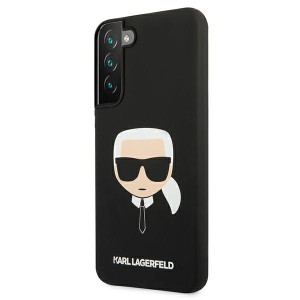 Karl Lagerfeld KLHCS22MSLKHBK S22+ S906 czarny/black hardcase Silicone Karl`s Head