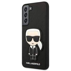 Karl Lagerfeld KLHCS22SOKPK S901 S22czarny/black hardcase Saffiano Ikonik Karl`s Patch