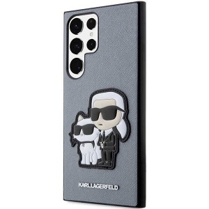 Karl Lagerfeld KLHCS23LSANKCPG S23 UltraS918 hardcase szary/grey Saffiano Karl & Choupette