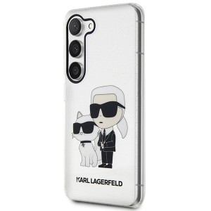 Karl Lagerfeld KLHCS23MHNKCTGT S23+ S916transparent hardcase Glitter Karl&Choupette
