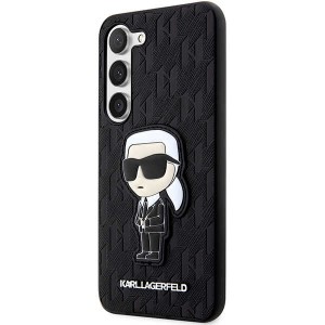 Karl Lagerfeld KLHCS23SSAKLHKPK S23 S911hardcase czarny/black Saffiano Monogram Ikonik