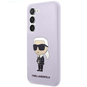 Karl Lagerfeld KLHCS23SSNIKBCU S23 S911hardcase purpurowy/purple Silicone Ikonik
