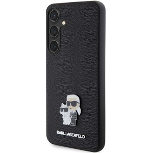 Karl Lagerfeld KLHCS24MPSAKCMPK S24+ S926 hardcase czarny/black Saffiano Karl & Choupette Metal Pin