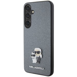 Karl Lagerfeld KLHCS24SPSAKCMPG S24 S921hardcase szary/grey Saffiano Karl & Choupette Metal Pin