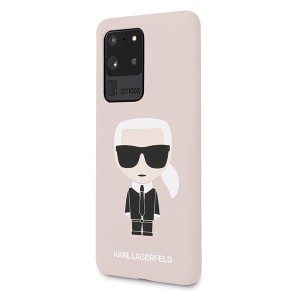 Karl Lagerfeld KLHCS69SLFKPI S20 UltraG988 hardcase jasnoróżowy/pink Silicone Iconic