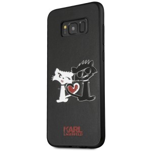Karl Lagerfeld KLHCS8LCL1BK S8 Plus G955 hardcase czarny/black Choupette in love