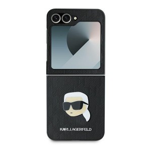 Karl Lagerfeld KLHCZF6PGKSKIHK Z Flip6   F741 / Z Flip7 FE czarny/black Saffiano Monogram