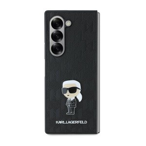 Karl Lagerfeld KLHCZFD6SAPKINPKK Z Fold6 F956 czarny/black hardcase Saffiano Ikonik Pin