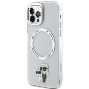 Karl Lagerfeld KLHMP12MHNKCIT iPhone 12/12 Pro 6.1" hardcase transparent Iconic Karl&Choupette Magsafe