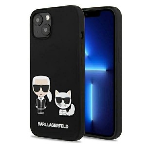 Karl Lagerfeld KLHMP13MSSKCK iPhone 13/ 14 / 15 6,1" hardcase czarny/black Silicone Karl & Choupette Magsafe
