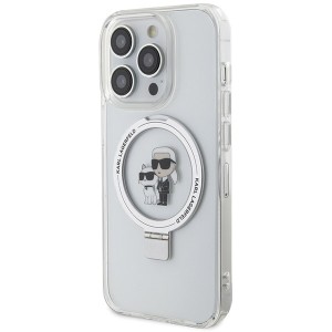 Karl Lagerfeld KLHMP13XHMRSKCH iPhone 13 Pro Max 6.7" biały/white hardcase Ring Stand Karl&Choupettte MagSafe