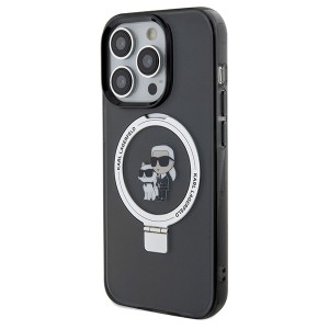 Karl Lagerfeld KLHMP14LHMRSKCK iPhone 14Pro 6.1" czarny/black hardcase Ring Stand Karl&Choupettte MagSafe