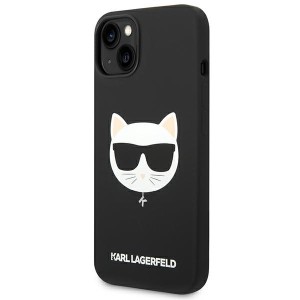 Karl Lagerfeld KLHMP14MSLCHBK iPhone 14Plus / 15 Plus 6,7" hardcase czarny/black Silicone Choupette Head Magsafe