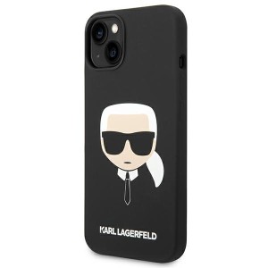 Karl Lagerfeld KLHMP14SSLKHBK iPhone 14/ 15 / 13 6,1" hardcase czarny/black Silicone Karl`s Head Magsafe