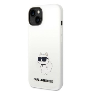 Karl Lagerfeld KLHMP14SSNCHBCH iPhone 14 / 15 / 13 6,1" hardcase biały/white Silicone Choupette MagSafe