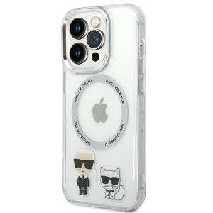 Karl Lagerfeld KLHMP14XHKCT iPhone 14Pro Max 6,7" hardcase przeźroczysty/transparent Karl & Choupette Aluminium Magsafe