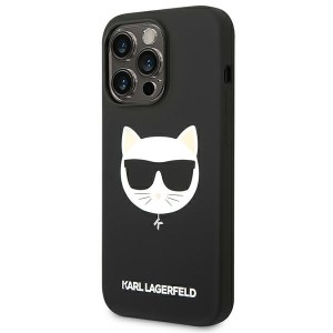 Karl Lagerfeld KLHMP14XSLCHBK iPhone 14Pro Max 6,7" hardcase czarny/black Silicone Choupette Head Magsafe