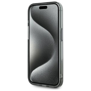 Karl Lagerfeld KLHMP15LHLSKIK iPhone 15  Pro 6.1" czarny/black hardcase IML Metal Karl Head MagSafe