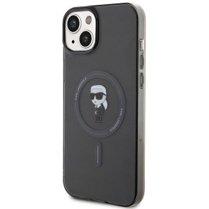 Karl Lagerfeld KLHMP15MHFCKNOK iPhone 15 Plus / 14 Plus 6.7" czarny/black hardcase IML Ikonik MagSafe